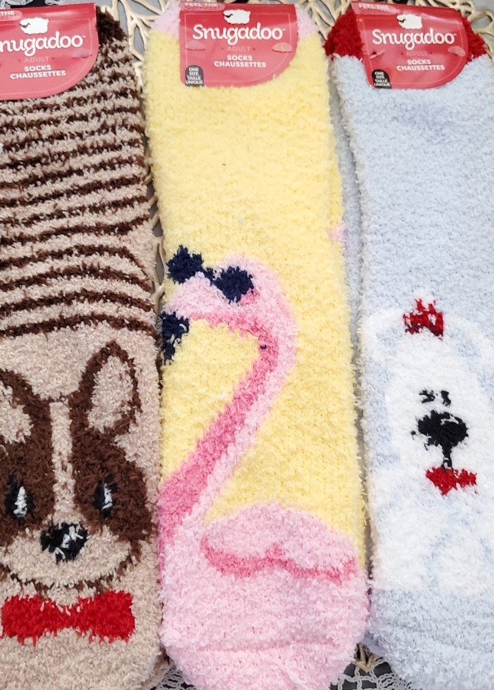 3 PAIRS SNUGADOO SUPER SOFT SOCKS